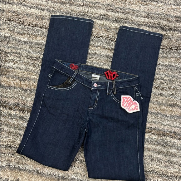 Chick Y2K Low Rise Mini Bootcut Jeans Sz 26 NWT | Vintage Low Rise Bootcut Jean* - Picture 3 of 15